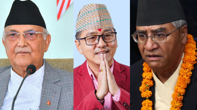 देउवासँग भेटपछि ओली र लिङ्देन बालुवाटारमा