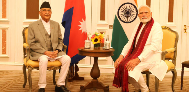बिम्स्टेक शिखर सम्मेलनपछि ओली–मोदीबीच वार्ता, द्विपक्षीय विषयमा छलफल